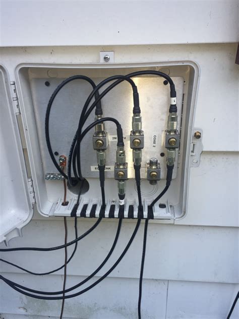 ham radio coax junction box|running coax through house.